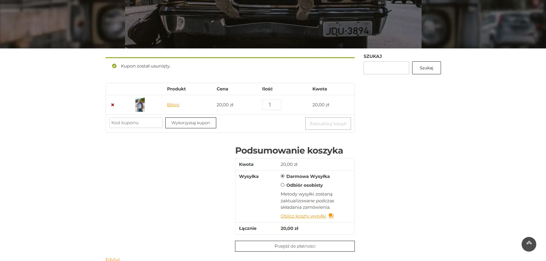 Trzecie zdjecie podgladowe sklepu internetowego